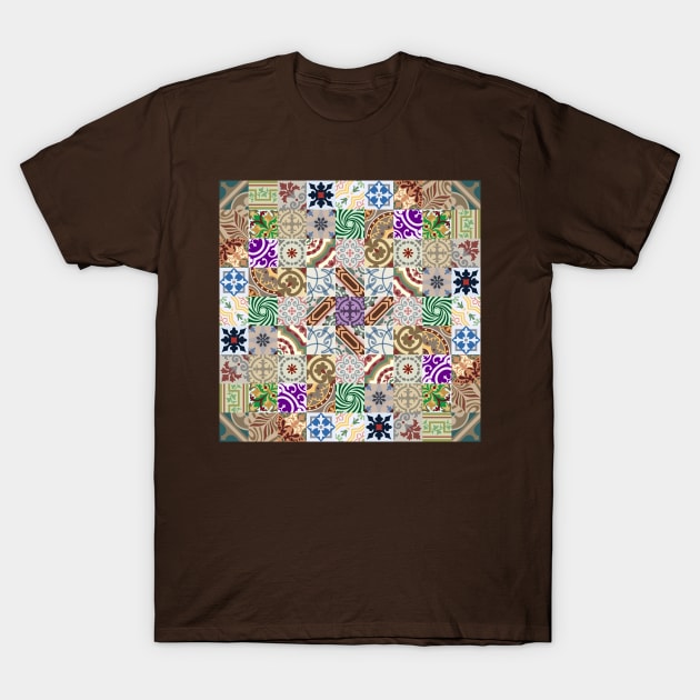 Cement tiling T-Shirt by tuditees